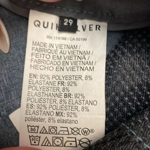 Quiksilver Mens Shorts Union Heather Amphibian | size 29 - Picture 8 of 8